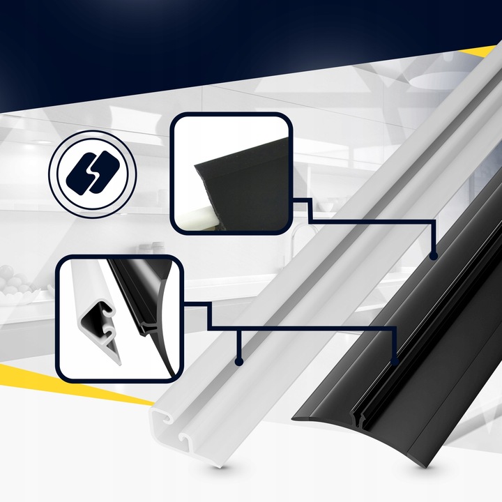 Listwa Przyblatowa Kuchenna do Blatu Blatowa PCV MINI DĄB SONOMA 3mb