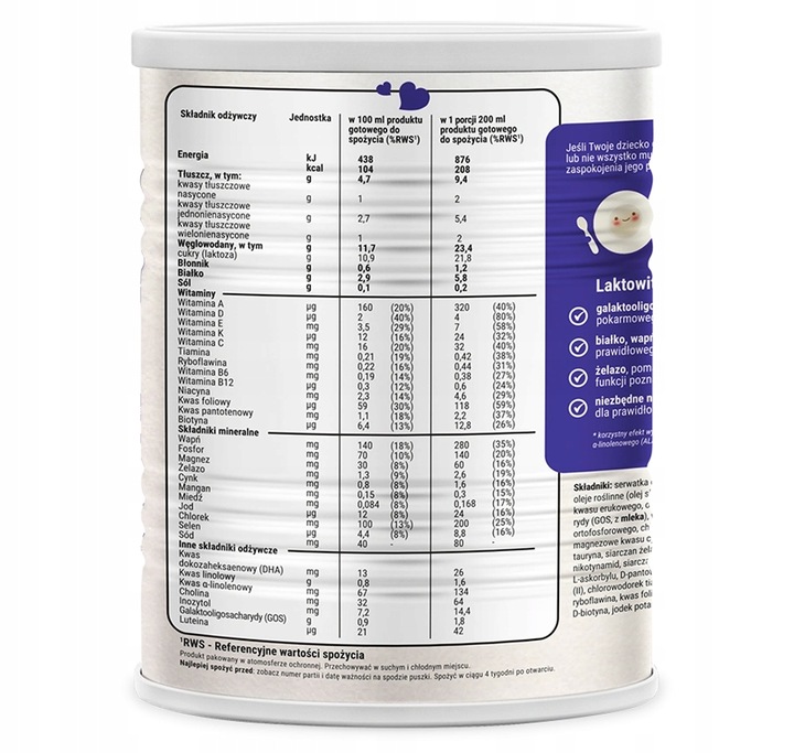 Mleko Modyfikowane Odżywcze Niejadek Laktowit 1-10 lat 400 g