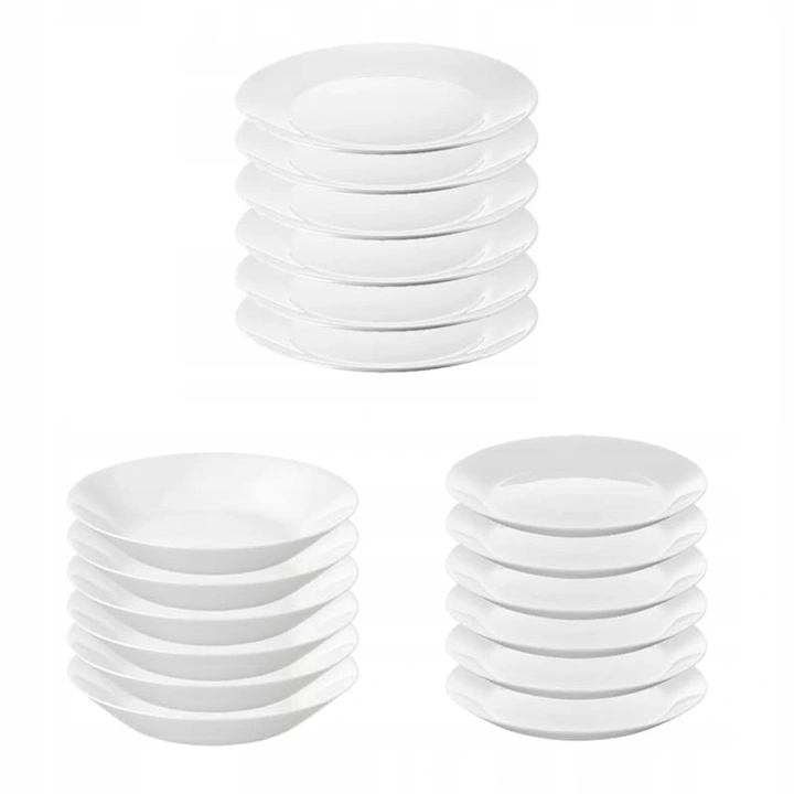Serwis obiadowy Ikea OFTAST 18 szt miski talerze talerzyki