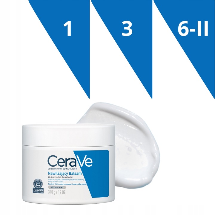 Balsam CeraVe Nawilżający Skóra Sucha i Bardzo Sucha, Twarz i Ciało
