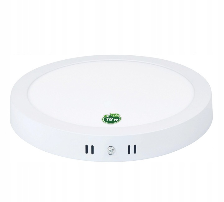 Panel LED plafon okrągły natynkowy 18W CCD