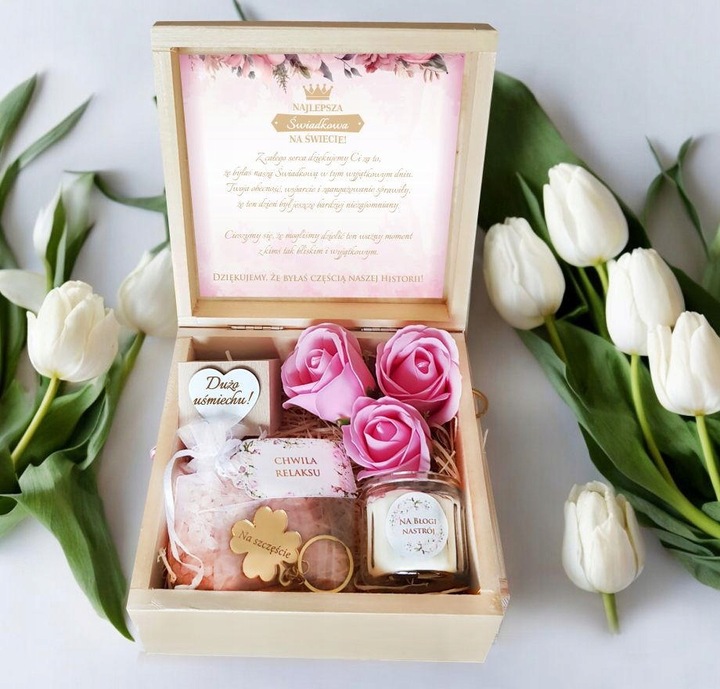 PODZIĘKOWANIE DLA ŚWIADKÓW BOX DLA ŚWIADKA I ŚWIADKOWEJ PREZENT DLA ŚWIADKA