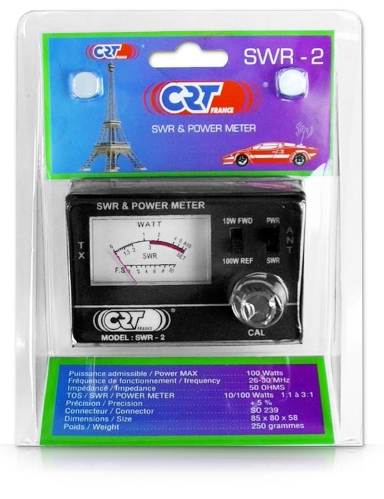 REFLEKTOMETR MIERNIK SWR ANTENY CB RADIO CRT SWR-2
