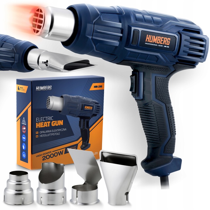 OPALARKA ELEKTRYCZNA DWA BIEGI 2000W 4 DYSZE HUMBERG