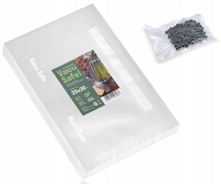 Worki woreczki moletowane folia do zgrzewarki 20x30cm 100 sztuk NutriZein