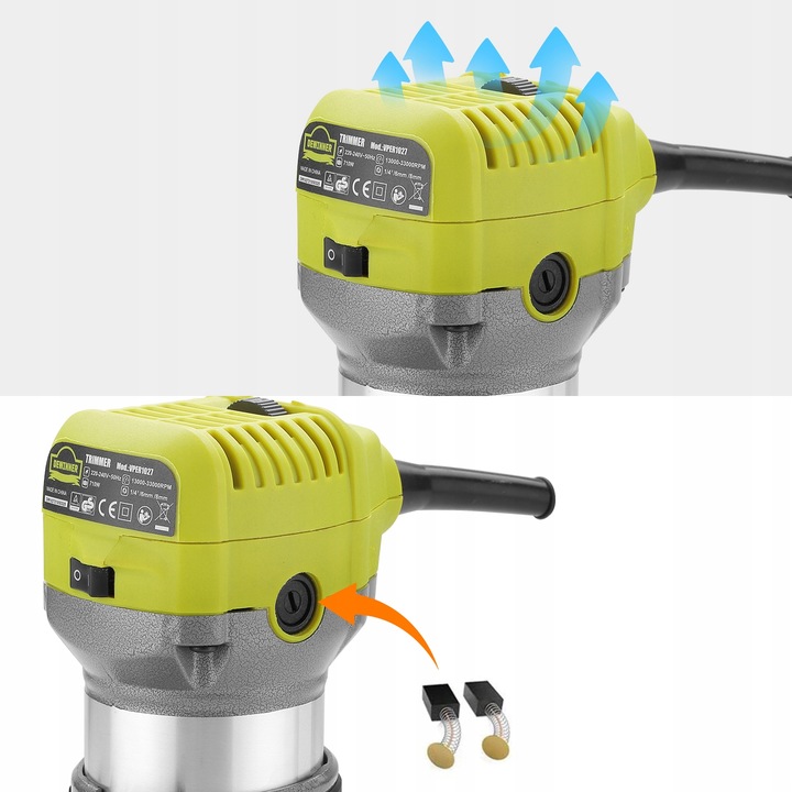 Frezarka górnowrzecionowa DEWINNER VPER1027 710W metalowy korpus