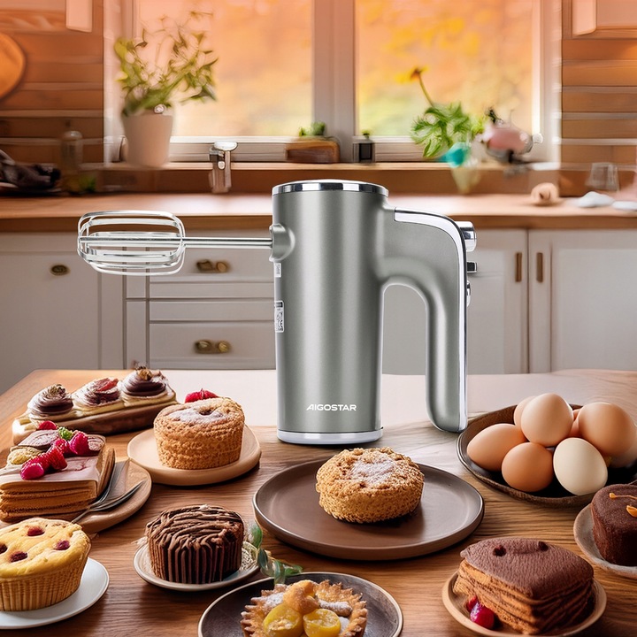 Mikser Ręczny Kuchenny AIGOSTAR Adela 5 Prędkości 400W