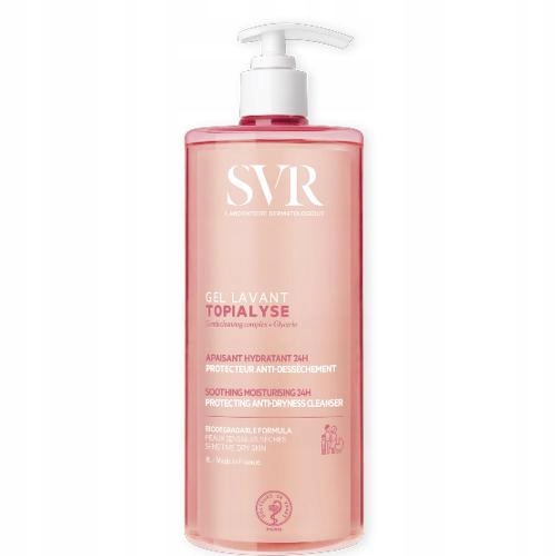 ŻEL DO MYCIA DLA SKÓRY WRAŻLIWEJ CIAŁA TWARZY SVR TOPIALYSE LAVANT 1000 ML