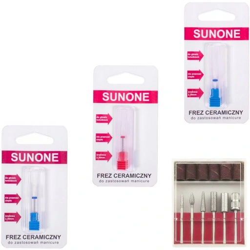 FREZARKA do Manicure 65W MOCNA + FREZY CERAMICZNE