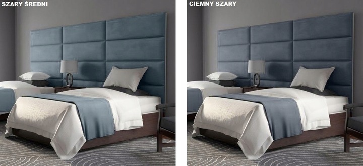 70X30 PANELE ŚCIENNE TAPICEROWANE WEZGŁOWIE WELUROWE 3D KING VELVET