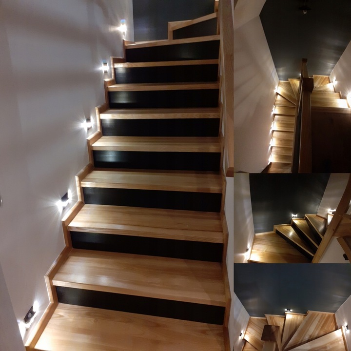 Oświetlenie schodowe oprawa lampka z czujnikiem ruchu i zmierzchu Q8