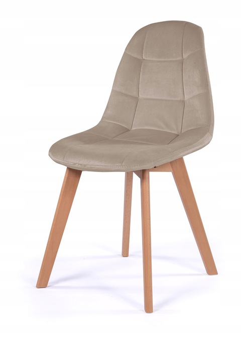 KRZESŁO TAPICEROWANE SKANDYNAWSKIE WELUR VEGAS