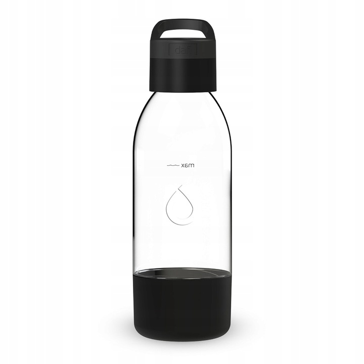 PushAir Butelka do Saturatora Dafi z Uchwytem Czarna 0,5