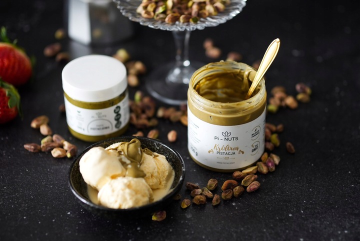 KREM PISTACJOWY BEZ DODATKU CUKRU "KRÓLOWA PISTACJA" PI-NUTS 250g