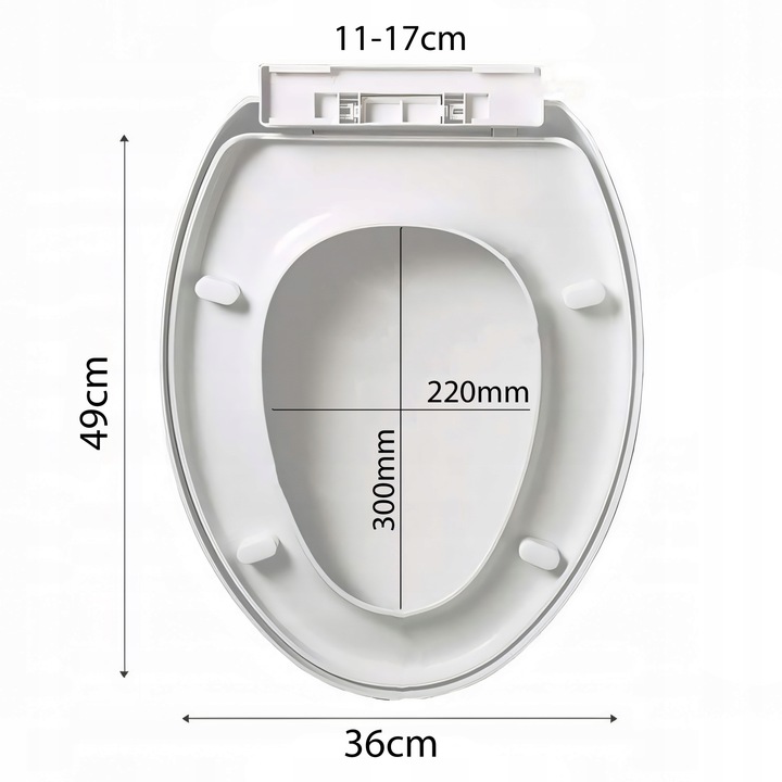 TWARDA DESKA SEDESOWA WOLNOOPADAJĄCA UNIWERSALNA KLAPA DO WC EASY