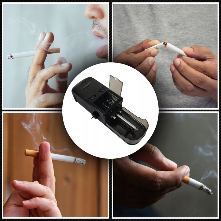 METALOWA Elektryczna Maszynka do Nabijania Papierosów Nabijarka Tytoniu 8mm