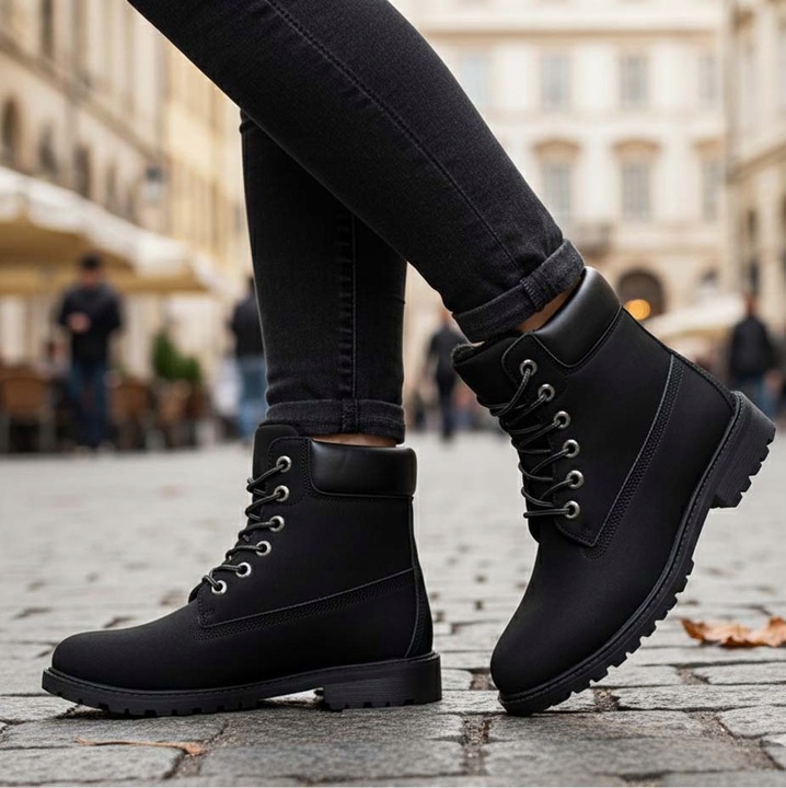 BUTY ZIMOWE DAMSKIE SPORTOWE OCIEPLANE ŚNIEGOWCE TRAPERY BOTKI P4