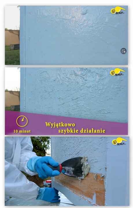 SCALPEX NW Preparat żel do usuwania starych powłok farby lakierów 750ml