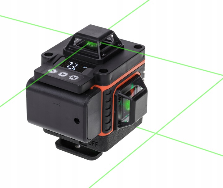 POZIOMICA LASEROWA 360° LASER KRZYŻOWY 4D + STATYW