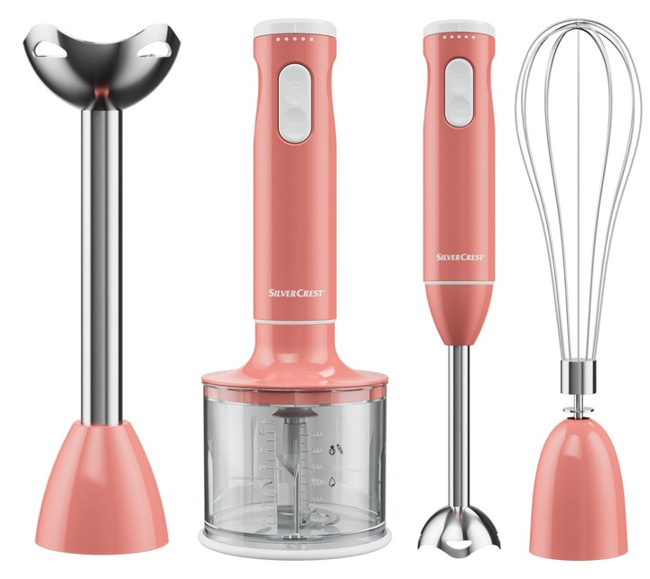 Blender ręczny SilverCrest SSMS 600 E3 RÓŻOWY
