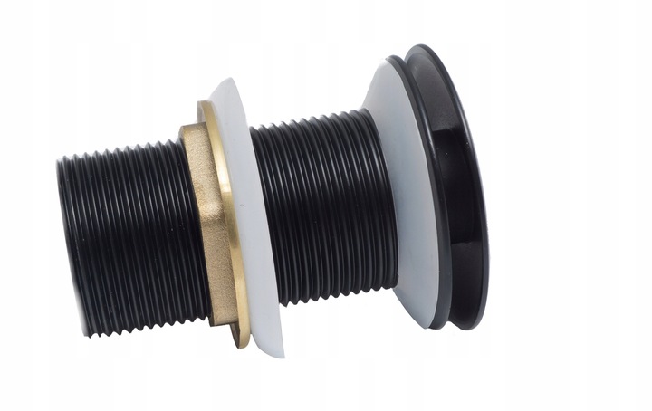 KOREK UMYWALKOWY KLIK-KLAK AUTOMAT BEZ PRZELEWU MOSIĘŻNY CZARNY SATYNOWY