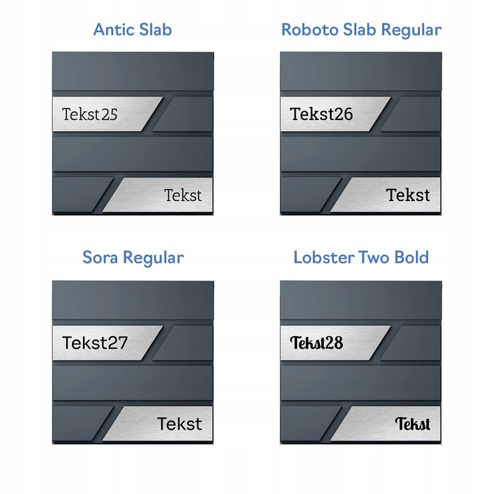 Duża Skrzynka Na Listy Z Numerem Domu Antracyt Skrzynka Na List Numer
