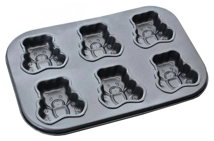 Forma do ciastek stalowa misie 26,5 cm