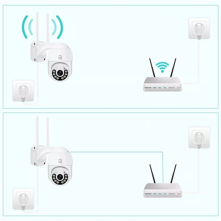 KAMERA ZEWNĘTRZNA IP WiFi OBROTOWA 8 MPX 8 MP 4K IP66 ZOOM 5X DETEKCJA