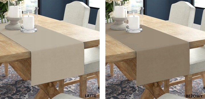 BIEŻNIK OBRUS GŁADKI MATOWY 40x220 KOLORY