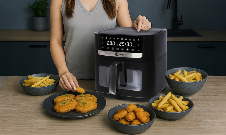 FRYTKOWNICA BEZTŁUSZCZOWA ISAJ AR2 AIRFRYER 8L XL 1800W