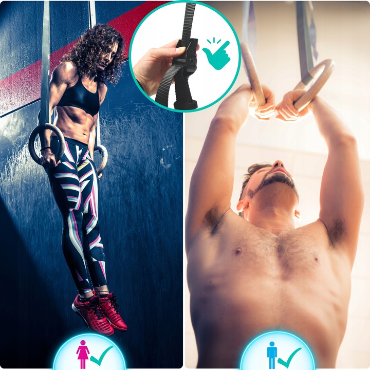 KÓŁKA GIMNASTYCZNE DREWNIANE KOŁA OBRĘCZE DO ĆWICZEŃ Z MIARKĄ I