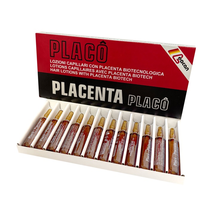Ampułki do włosów PLACENTA PLACO na porost włosów przeciw wypadaniu 2x 12