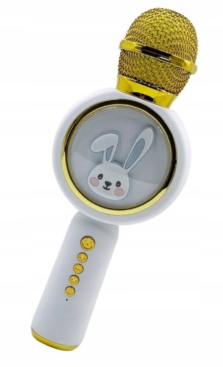 MIKROFON BEZPRZEWODOWY karaoke KRÓLICZEK dla dzieci +3 lata