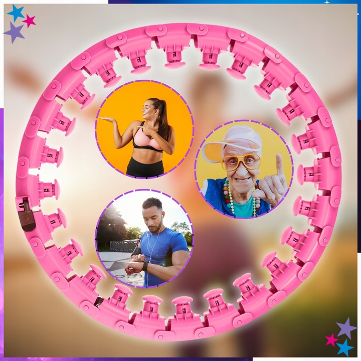 HULA HOP Z OBCIĄŻENIEM HULAHOP Odchudzające Obciążnikiem Smart z