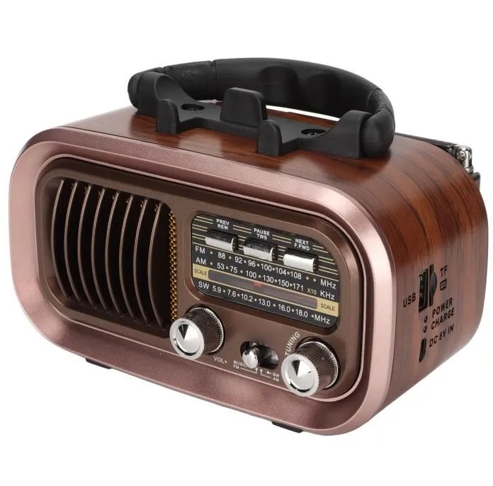 RADIO KUCHENNE RETRO KLASYCZNE AM FM SW BLUETOOTH SD TF AUX SOLAR