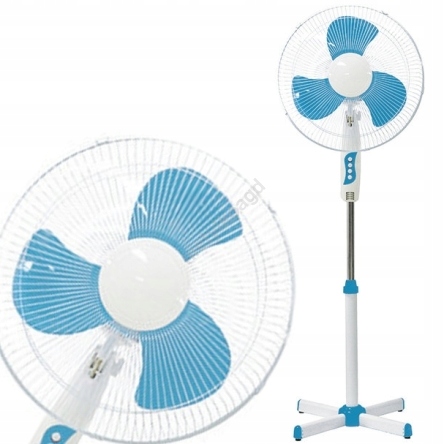 Biurowy WENTYLATOR STOJĄCY WIATRAK PODŁOGOWY CICHY MOCNY REGULACJA OSCYLACJ