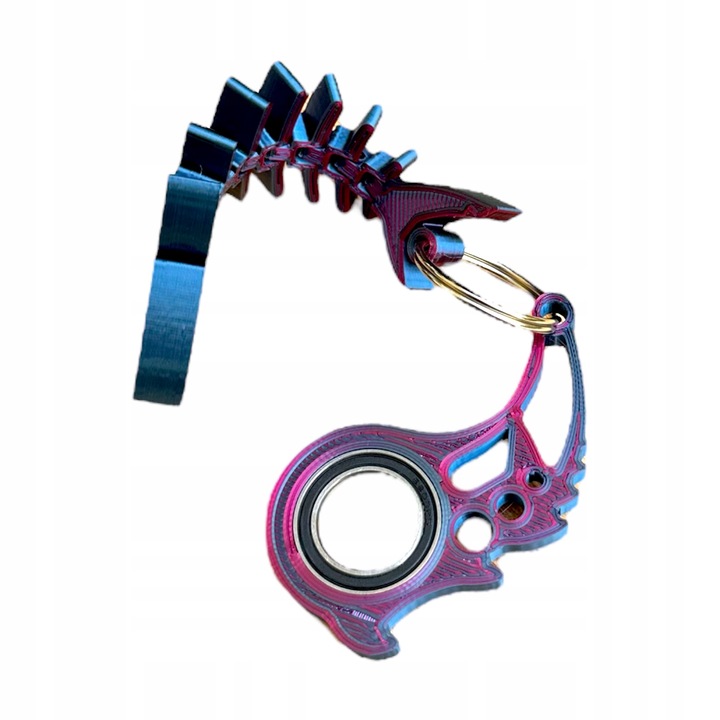 KEYSPINNER Keyrambit Rekin ZESTAW Brelok BRELOCZEK do kluczy Midnight