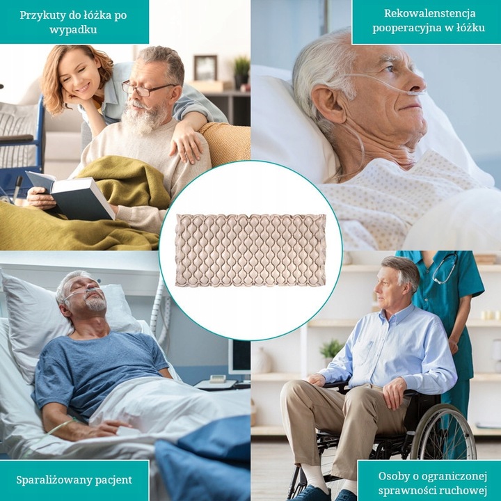 Materac Przeciwodleżynowy zmiennociśnieniowy odleżynowy POMPA odleżyny