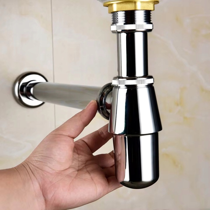 SYFON DO UMYWALKI REGULOWANY UNIWERSALNY UMYWALKOWY 32mm CHROM