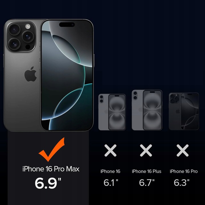 ETUI do IPHONE 16 Pro Max do Magsafe MATOWE MAGNETYCZNE WZMACNIANE 2x SZKŁO