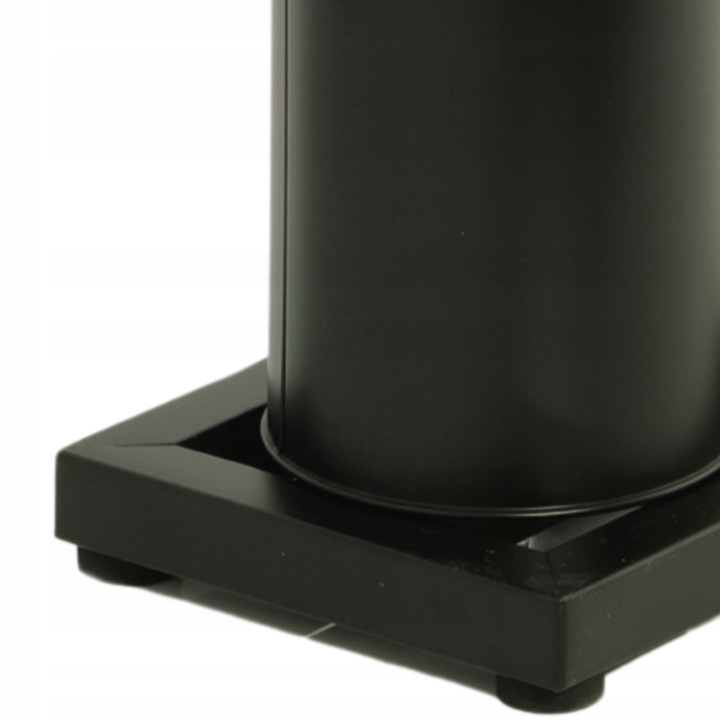 Stojak na papier toaletowy z uchwytem i szczotką WC czarny bambus YOKA HOME