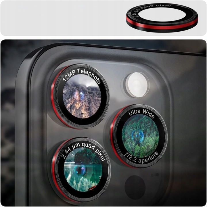 Osłona aparatu szkło do iPhone 16 Pro /15 Pro/14 Pro/ Max, Spigen Optik Pro