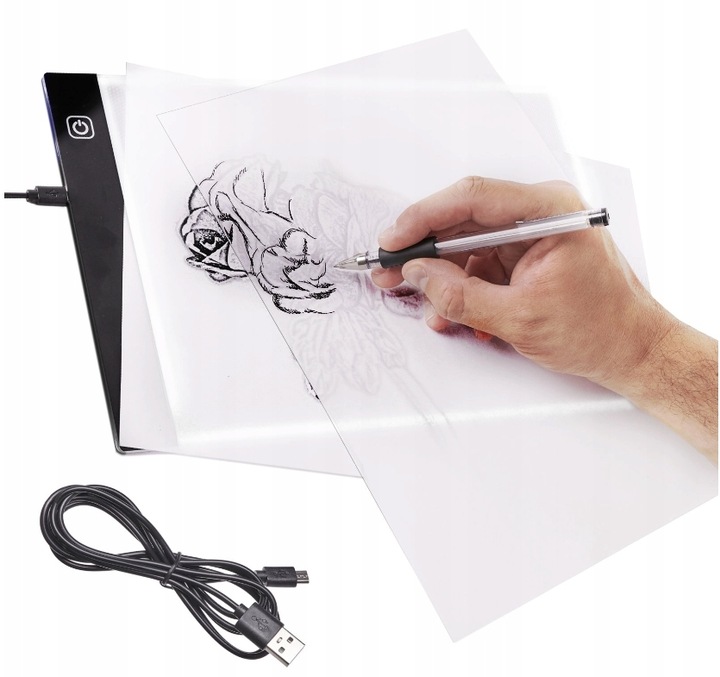 TABLET GRAFICZNY XL LED - PREZENT NA ŚWIĘTA - DESKA KREŚLARSKA PODŚWIETLANA