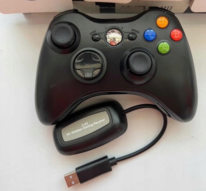 PAD do PC XBOX 360 BEZPRZEWODOWY KONTROLER + ODBIORNIK USB CZARNY
