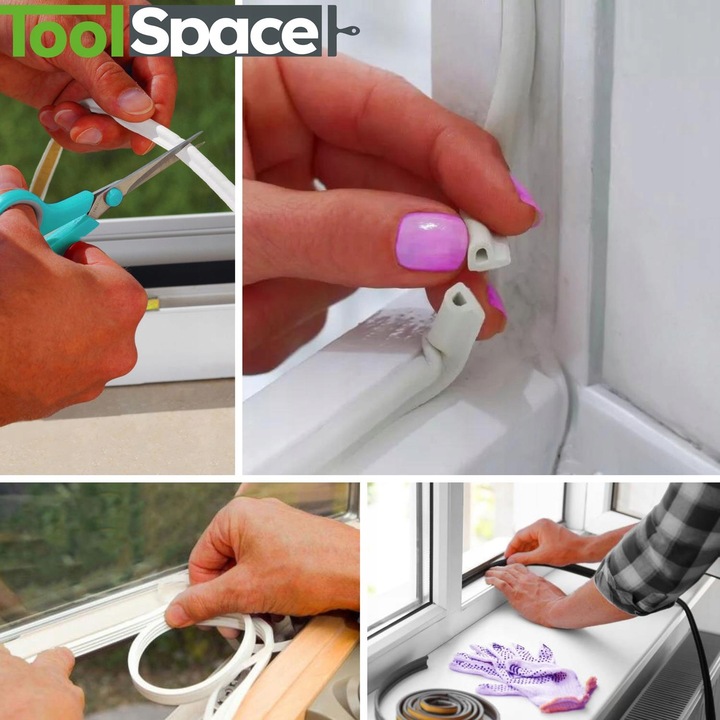 Uszczelka do okien i drzwi profil P 25 mb BRĄZ