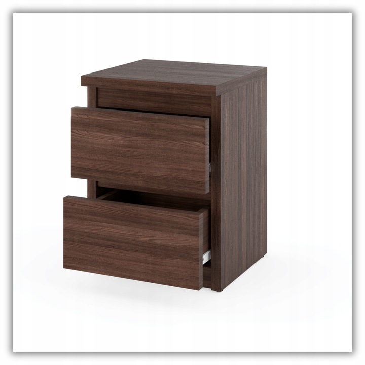 SZAFKA NOCNA Stolik 2 szuflady komoda Dąb Wenge nakastlik 30 CM do