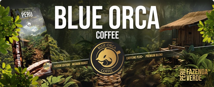 Kawa ziarnista 1kg PERU FAZENDA VERDE Fusion Edition Blue Orca +
