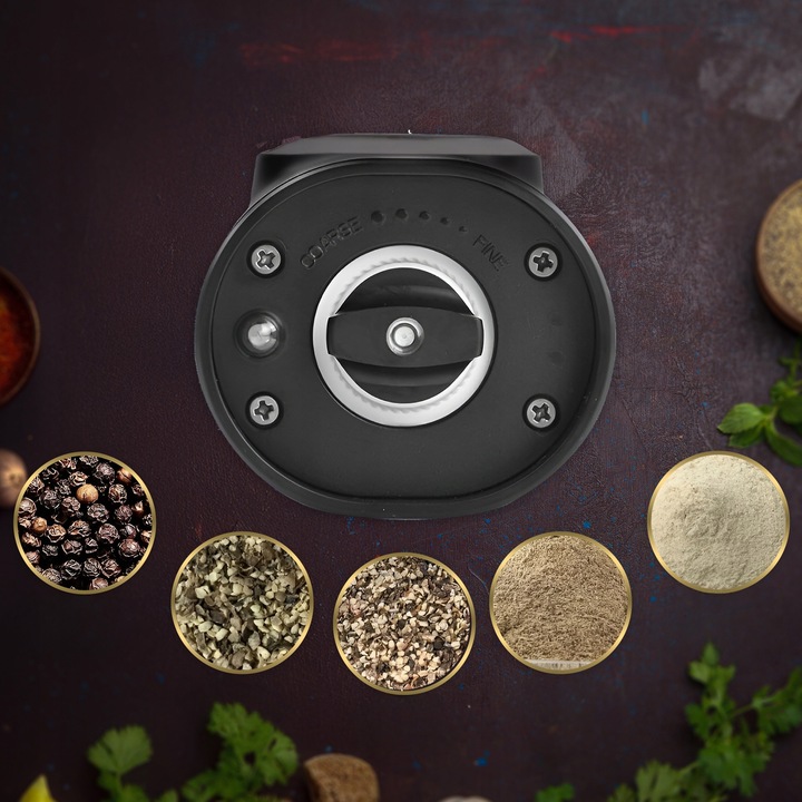 Młynek elektryczny do pieprzu i soli Fizz z akumulatorem Podstawka