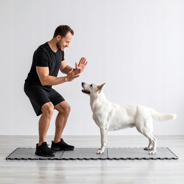 MATA PUZZLE POD SPRZĘT DO ĆWICZEŃ 12 SZT 4,32m2 OCHRONNA PODŁOGA NA SIŁOWNI