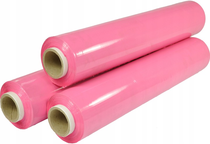 251 metrów folii Stretch 3kg Różowy do pakowania